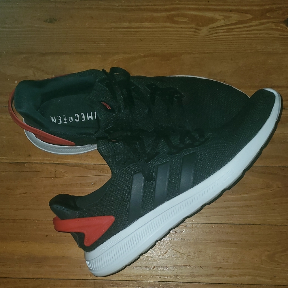 Black and Red Adidas Shoes